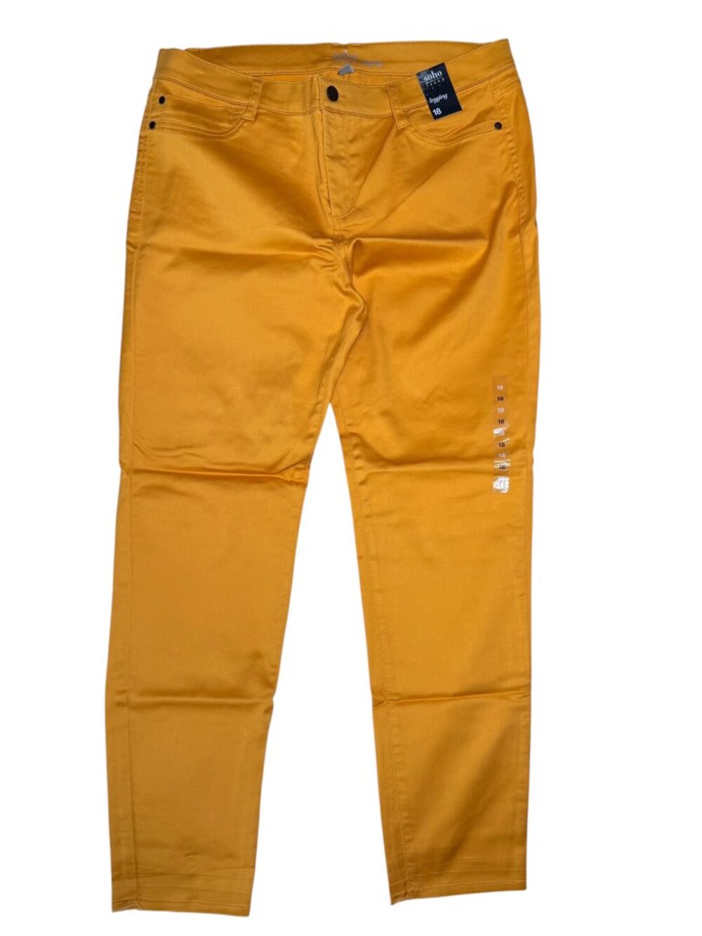 NWT New York & Co. SoHo Jeans, Yellow Leggings, SZ 18
